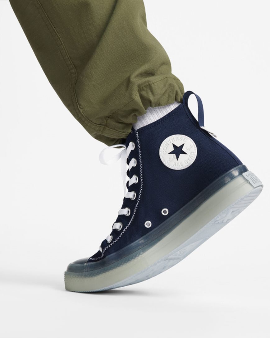 Men's Converse Chuck Taylor All Star CX Explore High Top Shoes Obsidian / White | AU 46805N